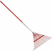 24 Inch Spring Brace Rake with Aluminum Handle