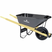 6 Cubic Foot Heavy-Duty Steel Wheelbarrow