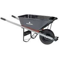 6 Cubic Foot Heavy-Duty Steel Wheelbarrow